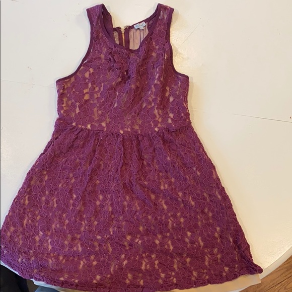 Kismet purple lace party dress. Size medium - Picture 2 of 3
